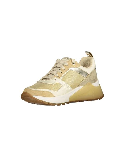 U.S. POLO ASSN. Metallic Oro Eco Suede Sneaker