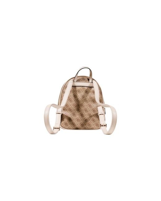 Guess Natural Beige Polyethylene Backpack