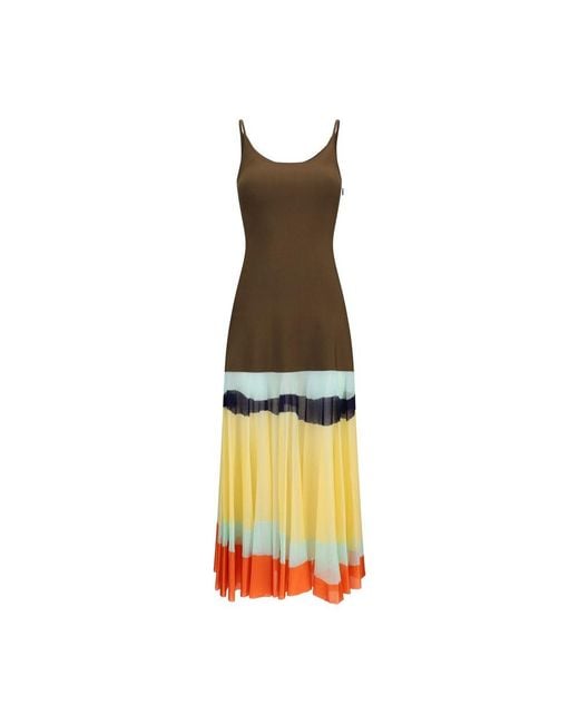 Fendi Multicolor Viscose Casual Dress