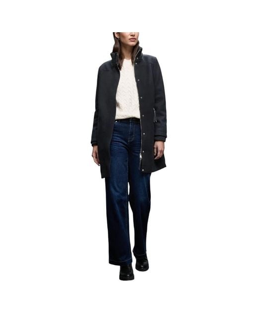 Street One Blue Polyester Coat
