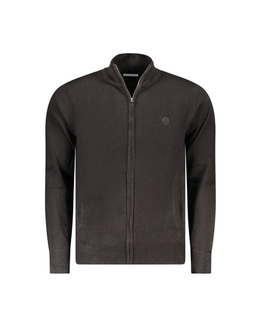 North Sails Black Nero Acrylic Men Cardigan for men