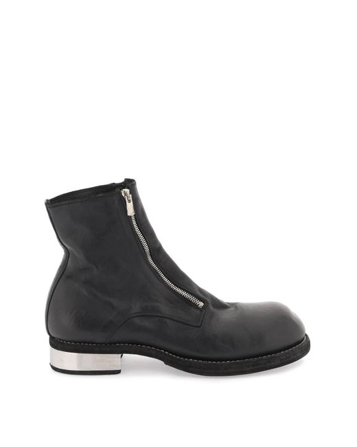 Guidi Black Leather Double for men