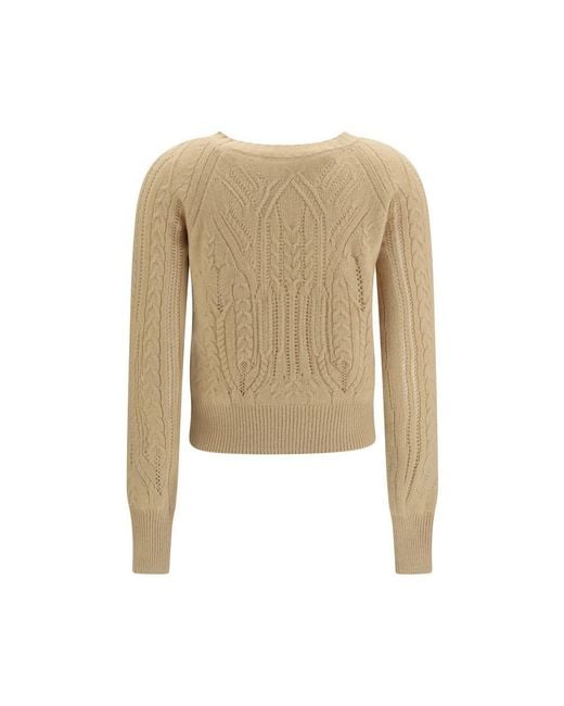 Ermanno Scervino Natural Beige Cashmere Sweater