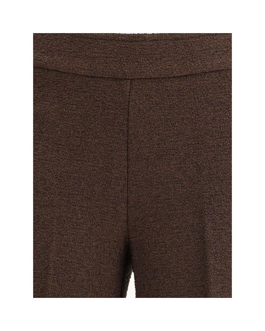 Avenue Montaigne Brown Bouclé Pants
