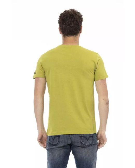 TRUSSARDI ACTION Green Cotton Men T for men