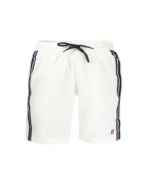 Norway 1963 Blue Bianco Polyamide Men's Swimwear for men