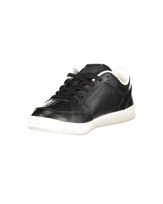 Tommy Hilfiger Black Polyurethane Men Sneaker for men