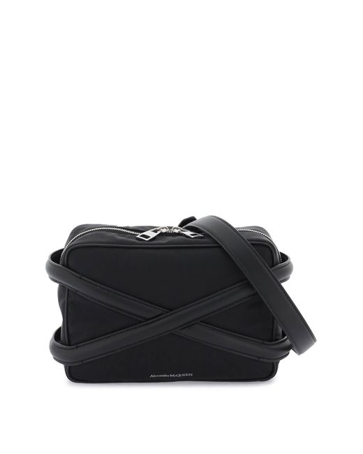 Alexander McQueen Black Harness Camera Bag for men