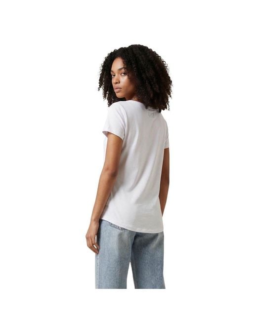 EA7 White Elastane T-Shirt