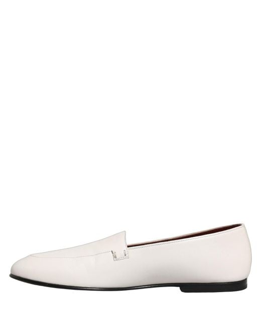 Dolce & Gabbana White Leather Logo Slip On Men Loafers Shoes for men
