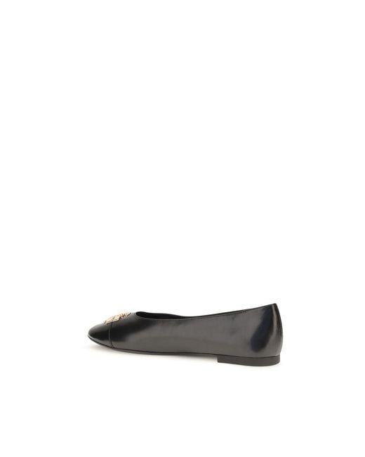 Tory Burch Black Goatskin Ballet Flats