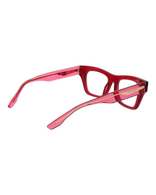 Trussardi Red Purple Acetate Glasses (frames)