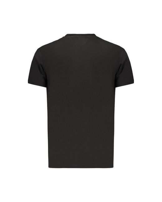 Tommy Hilfiger Black Cotton Mens T for men