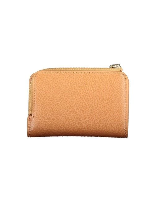 Coccinelle Orange Slim Leather Bifold Wallet