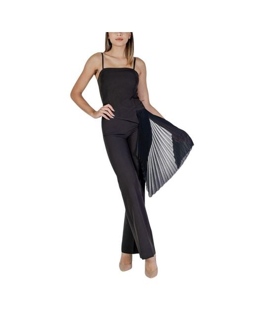 Rinascimento Blue Polyester Jumpsuit