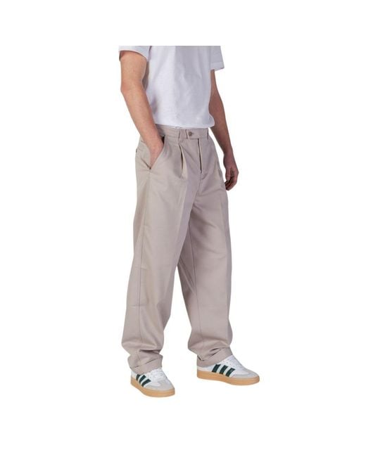 Calvin Klein Gray Beige Recycled Polyester Pant for men