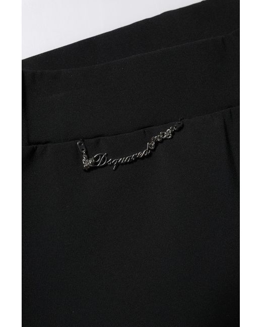 DSquared² Black Wide Trousers