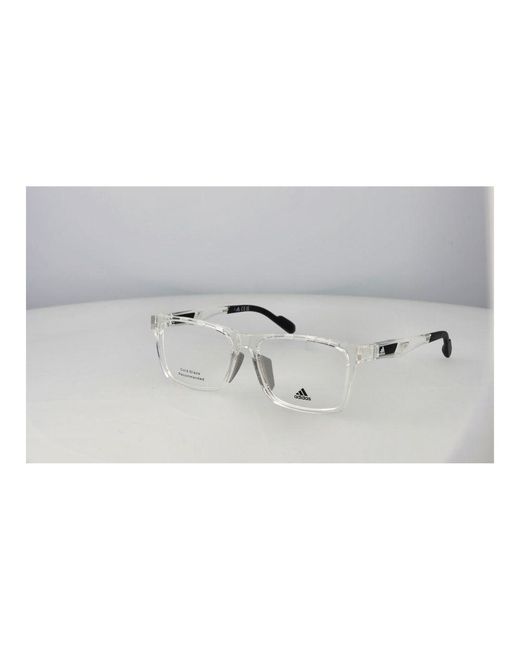 Adidas White Transparent Acetate Glasses (frames) for men