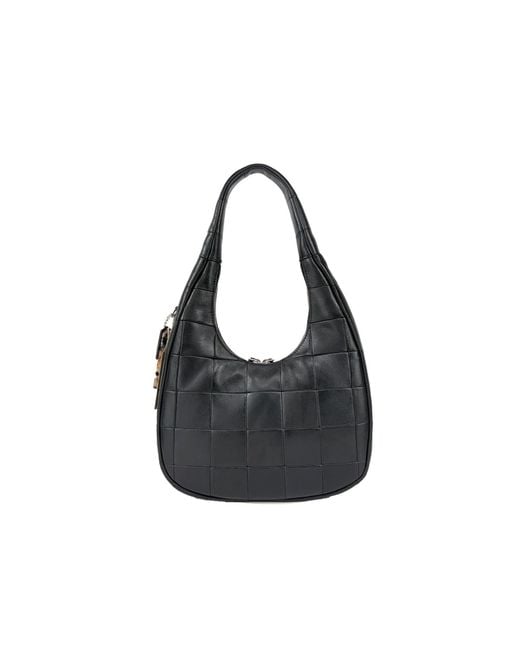 COACH Black Topia Alter Ego Crescent Shoulder Bag