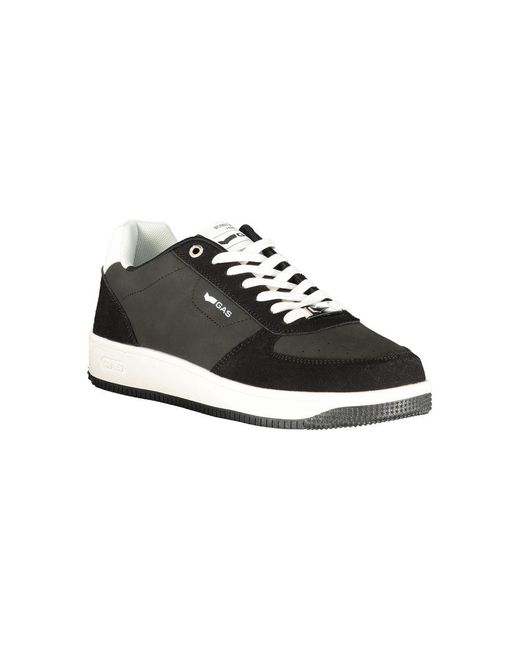 Gas Black Polyurethane Men Sneaker for men