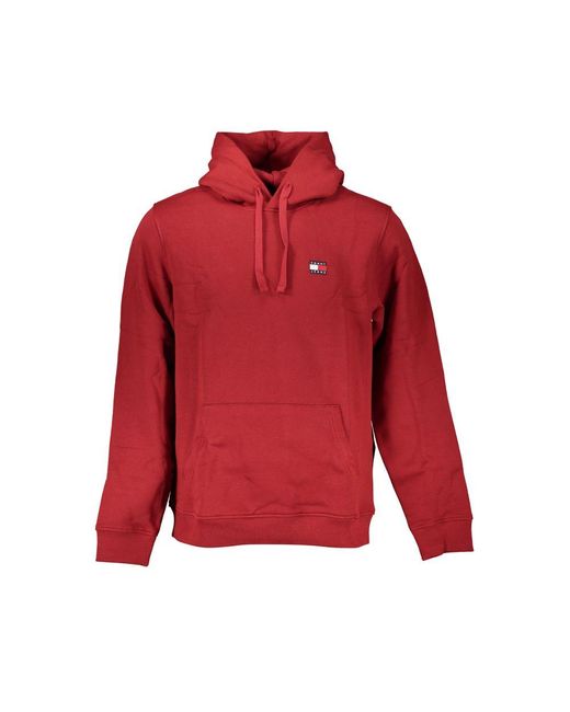 Tommy Hilfiger Red Chic Hooded Cotton Sweatshirt for men
