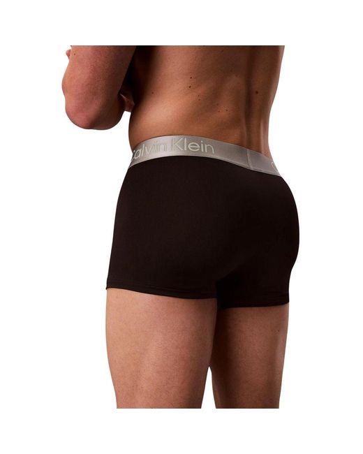 Calvin Klein Black And White Recycled Polyester Boxers for men