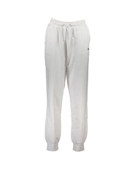 Fila Gray Bianco Cotton 's Sweatpant