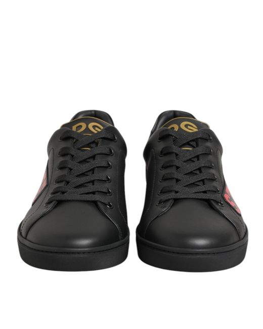 Dolce & Gabbana Black Street Life Low Top Men Sneakers Shoes for men