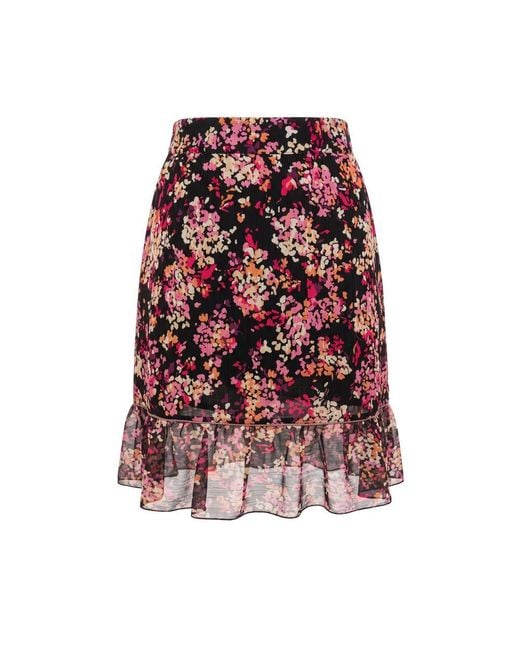 Trussardi Red Pink Polyester Skirt