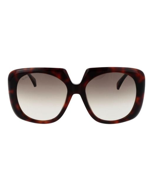Max Mara Brown Acetate Sunglasses