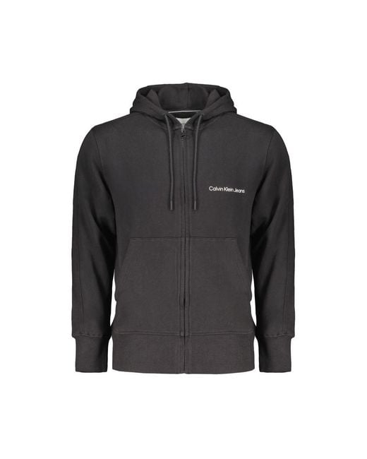 Calvin Klein Black Cotton Sweater for men