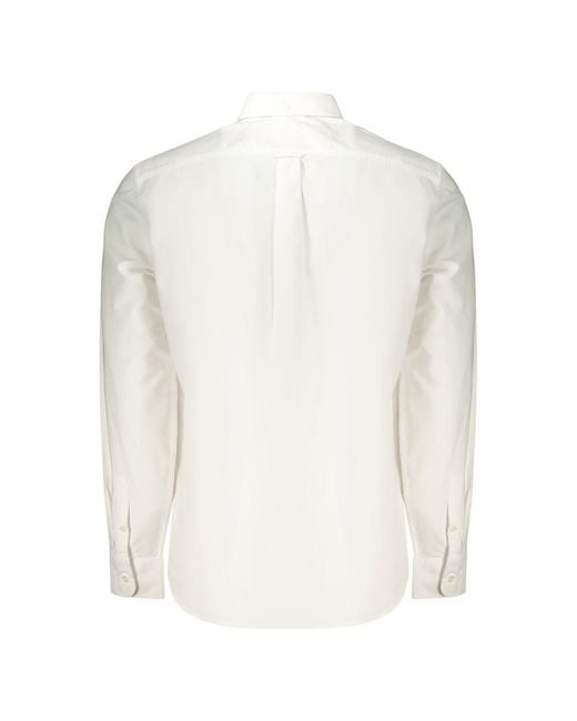 Guess White Cotton Men's Shirt for men