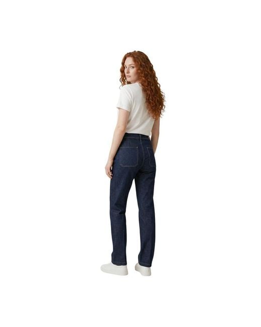 Replay Blue Cotton Mom Jeans