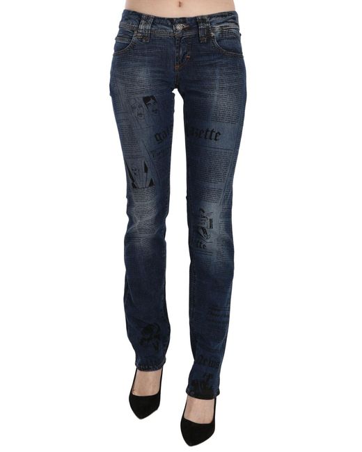 John Galliano Blue Chic Gazette Skinny Denim