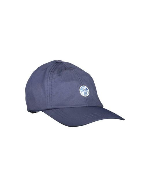 North Sails Blue Polyamide Cap for men
