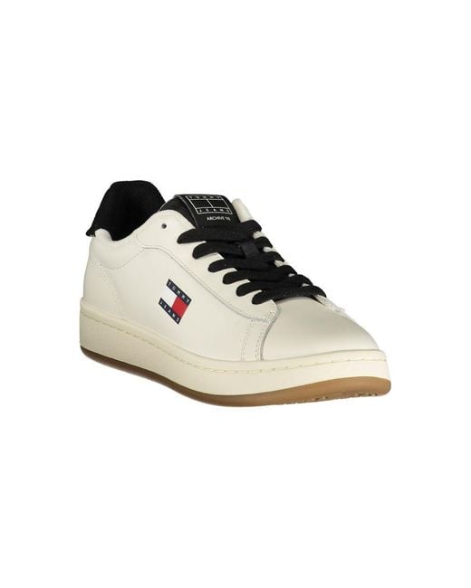 Tommy Hilfiger White Polyester Sneaker