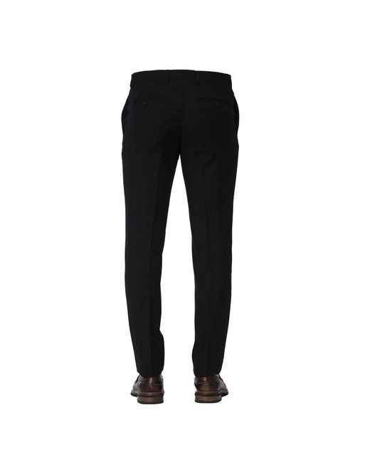 Trussardi Black Wool Men Trouser for men