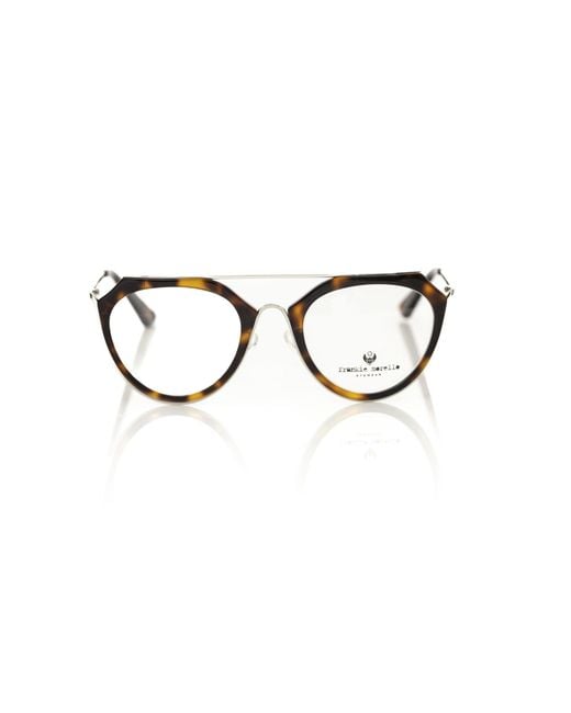 Frankie Morello Brown Aviator-Style Tartarugato Eyewear Frames
