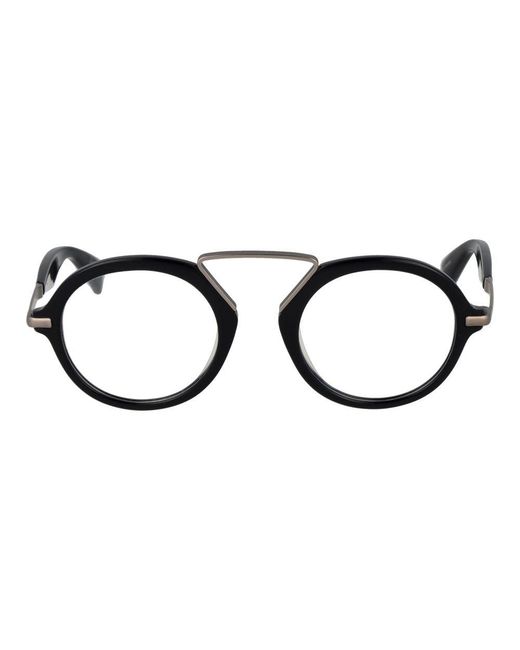 Yohji Yamamoto Black Plastic Glasses (Frames) for men