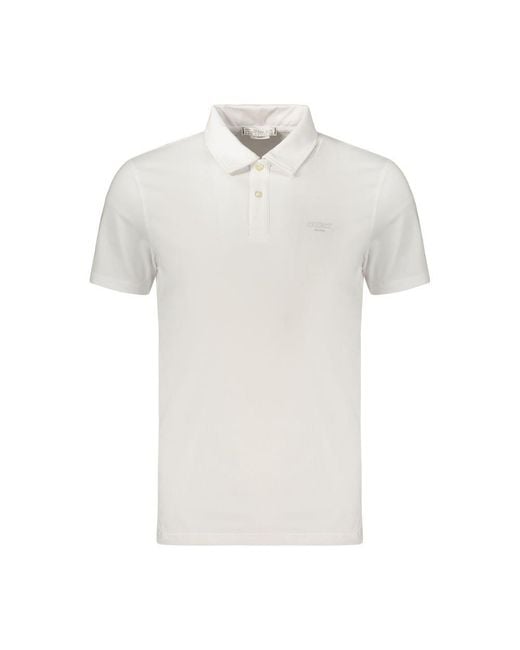 Guess White Bianco Cotton Men Polo for men