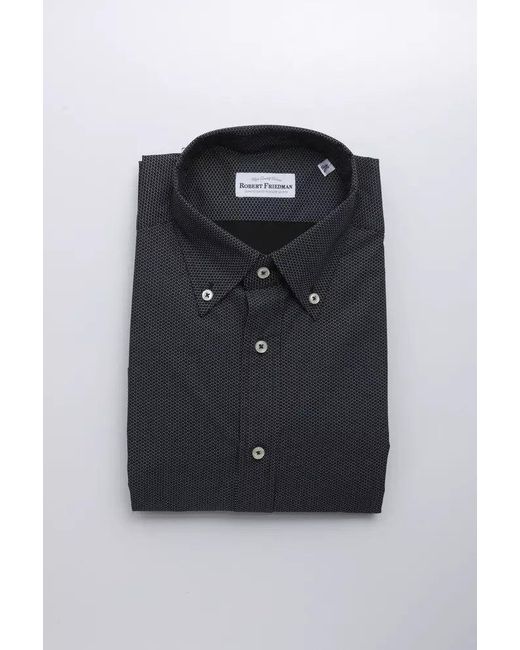 Robert Friedman Black Cotton Shirt for men