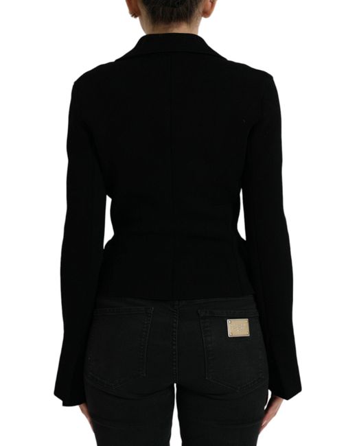 Dolce & Gabbana Black Elegant Designer Blazer For