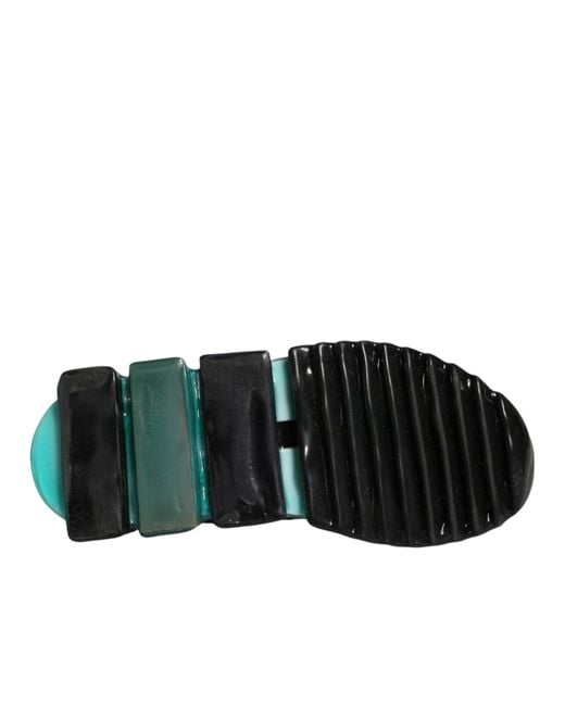 Dolce & Gabbana Green Sorrento Slip On Sneakers Shoes for men