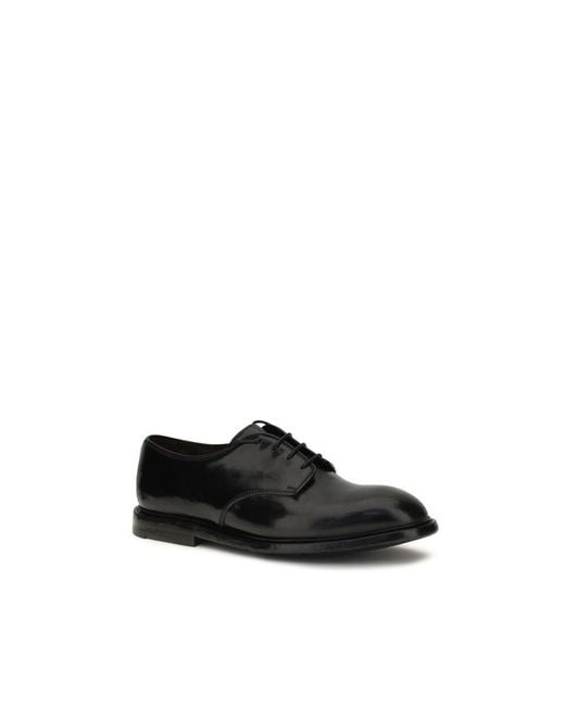 Premiata Black Calf Leather Bos Taurus Oxfords And Derbies for men