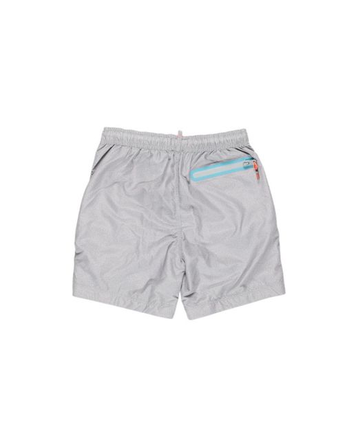 Superdry Blue Gray Polyester Swimwear for men