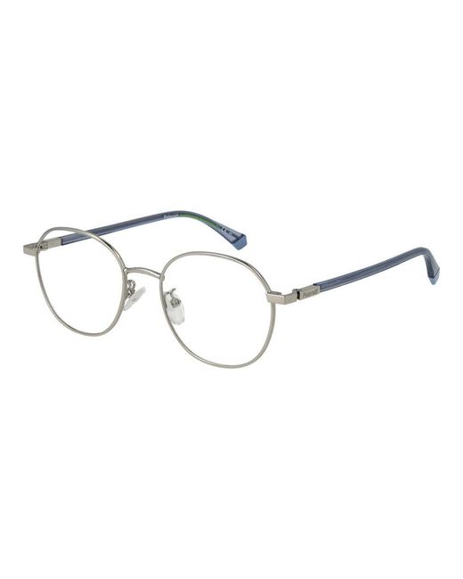 Polaroid Metallic Silver Metal Glasses (frames)