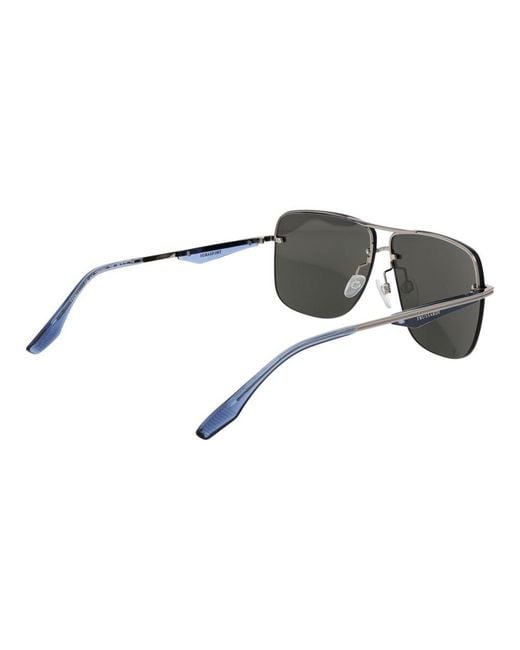 Trussardi Black Silver Metal Sunglasses for men