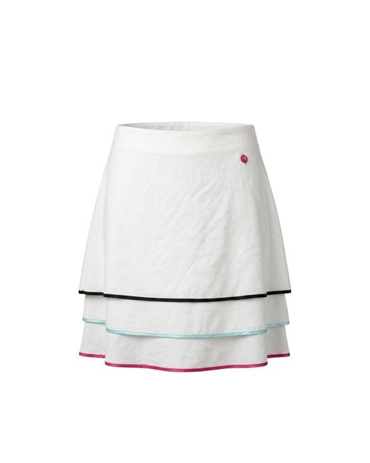 Trussardi White Viscose Skirt
