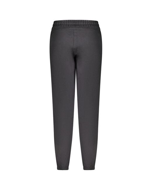 Napapijri Gray Black Cotton 's Sport Trouser
