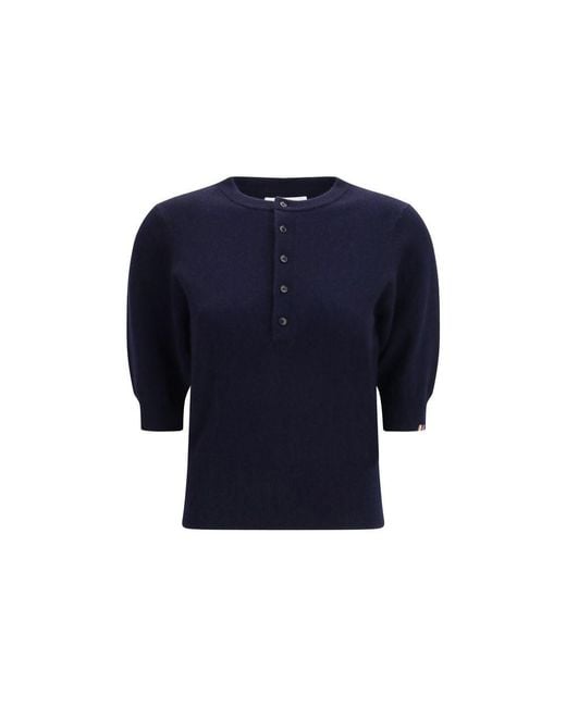 Extreme Cashmere Blue Cashmere Sweater